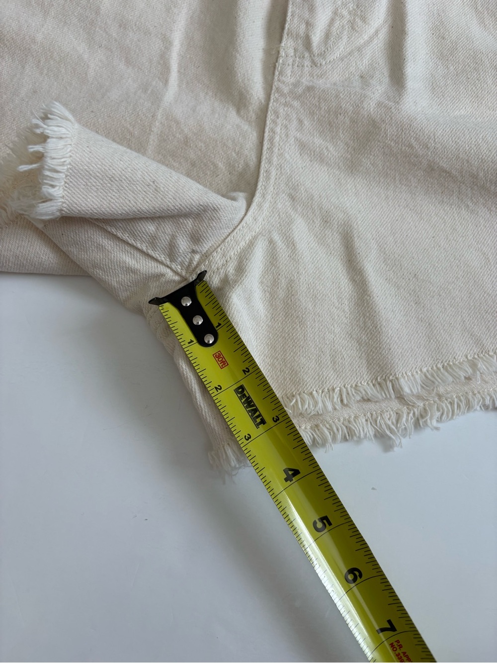 Anthropologie Pilcro Off White High Waisted Shorts Size XL New with Tags - Picture 6 of 9